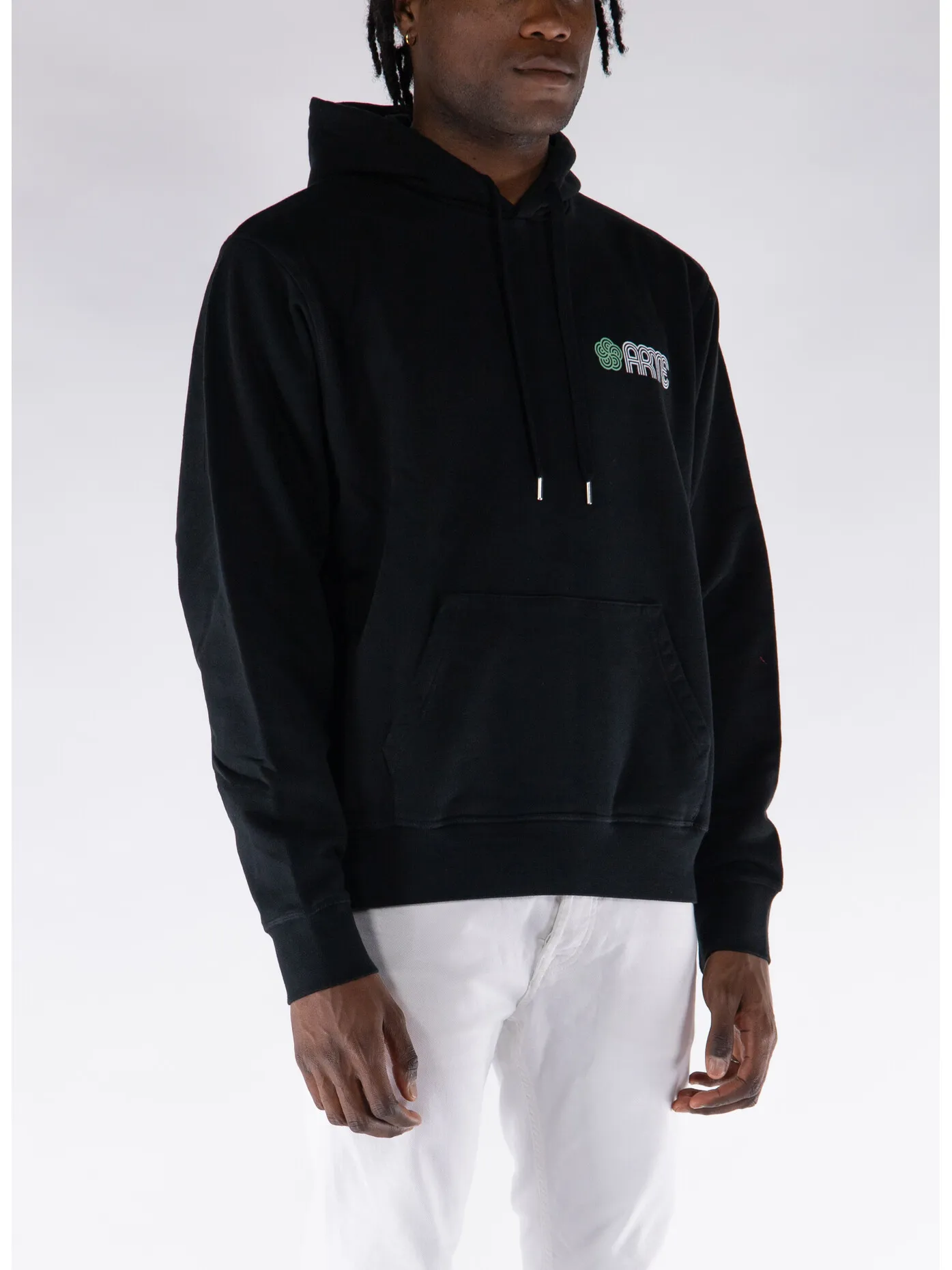     -ARTE    -FELPA HOODIE CIRCLE FLOWER BACK PRINT-