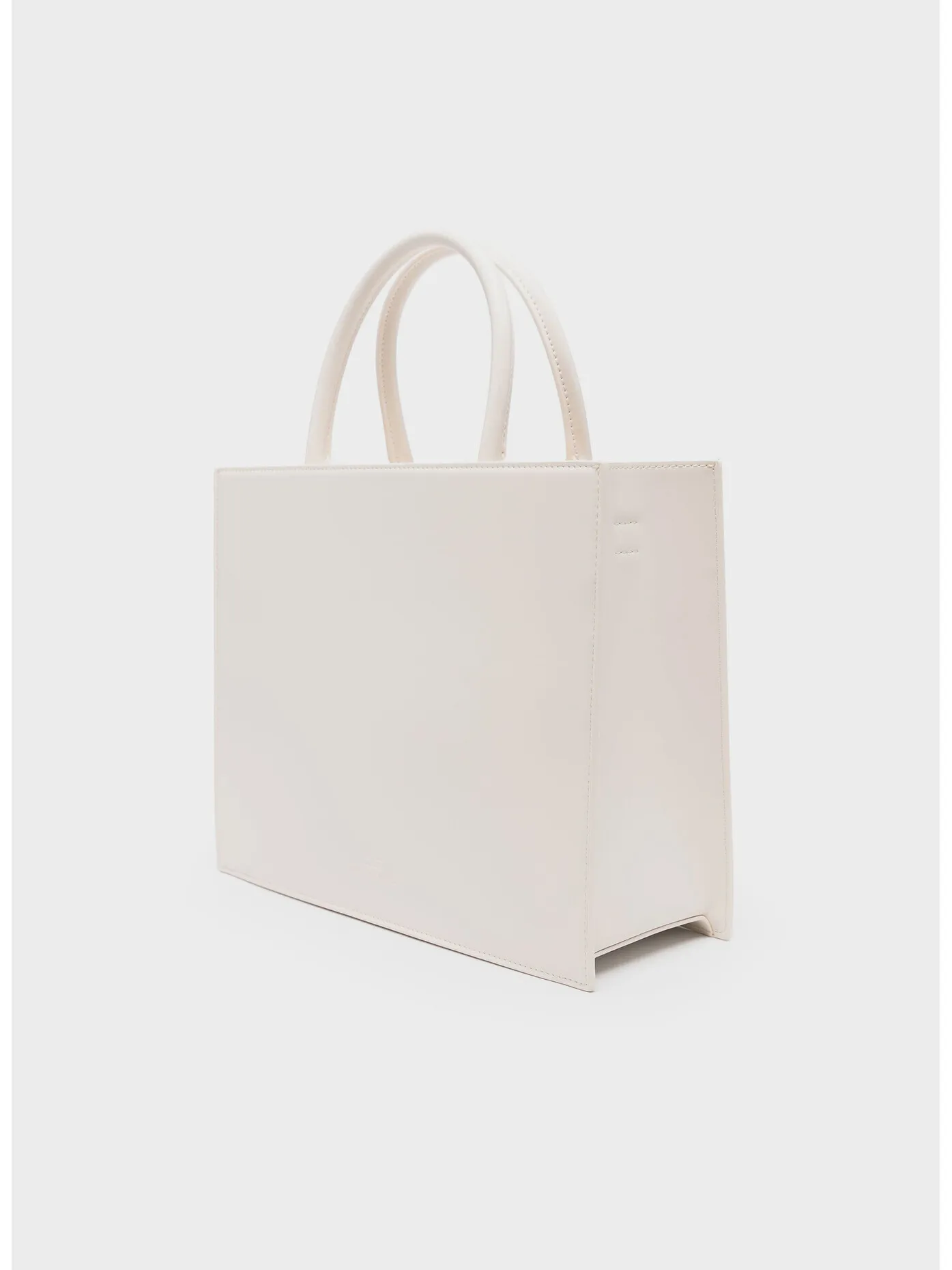     -ELISABETTA FRANCHI    -BORSA TOTE IN PELLE CON LOGO-