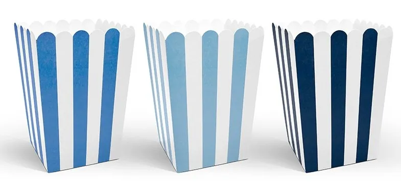 6 scatole per snack blu