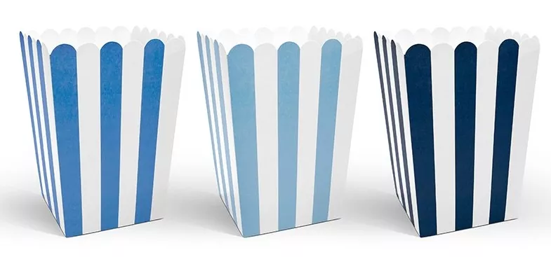 6 scatole per snack blu