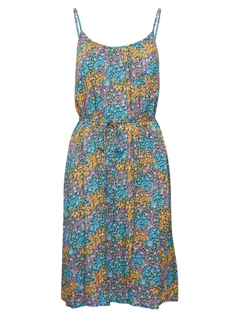 Abito Donna midi con lacci su spalla
