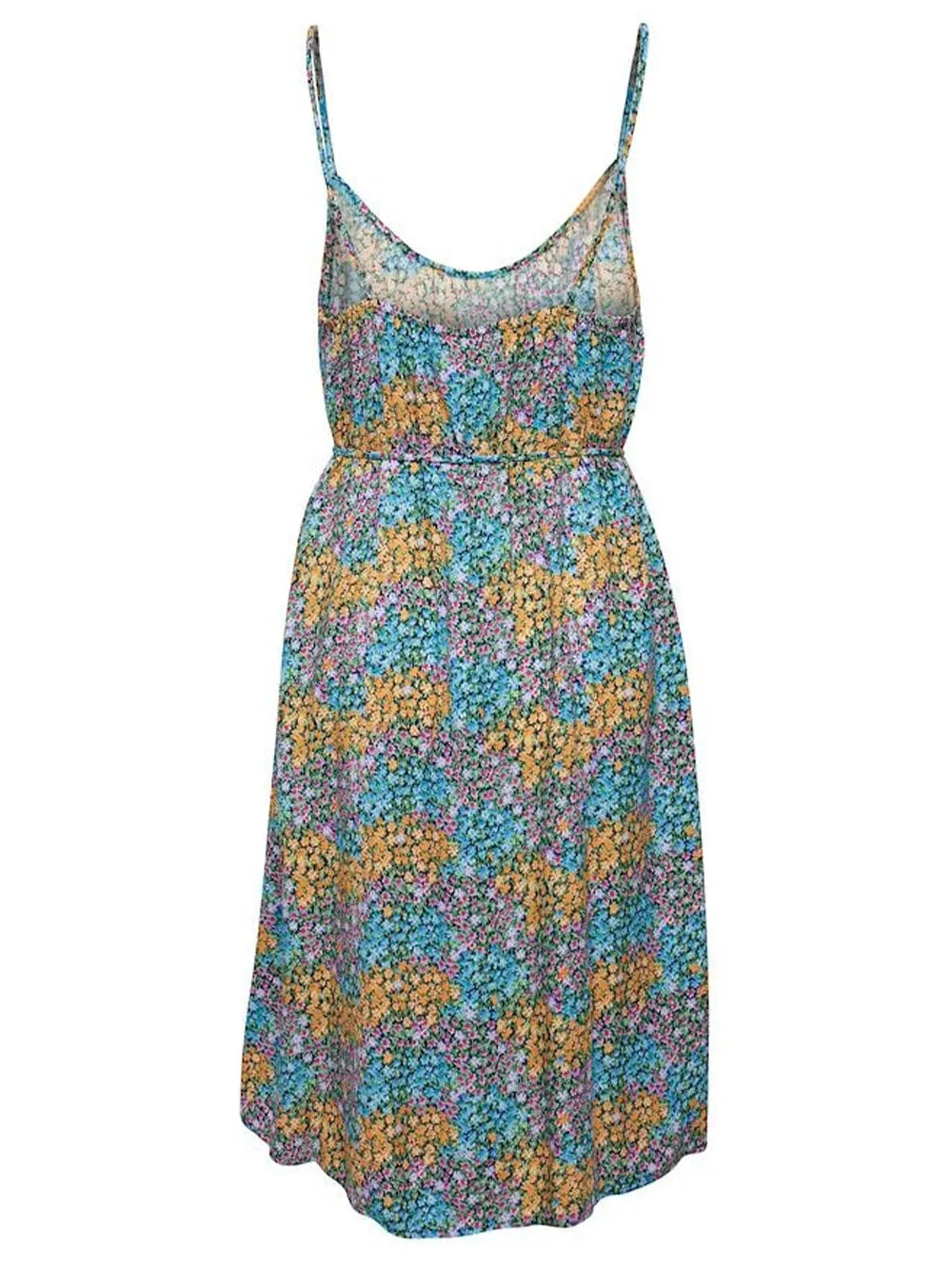 Abito Donna midi con lacci su spalla