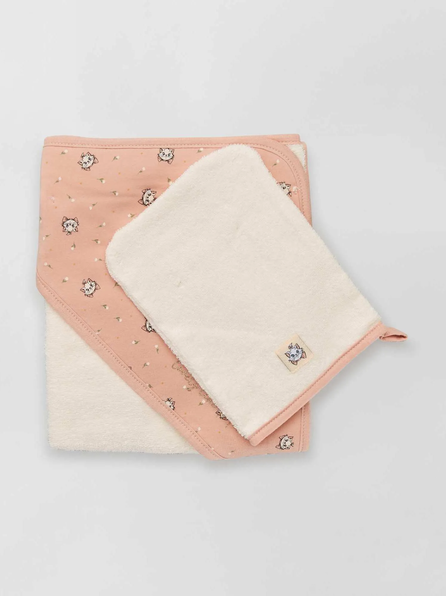 Accappatoio + guanto da bagno - ROSA