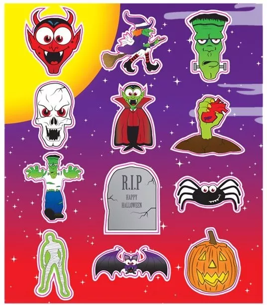 Adesivi mostro di Halloween