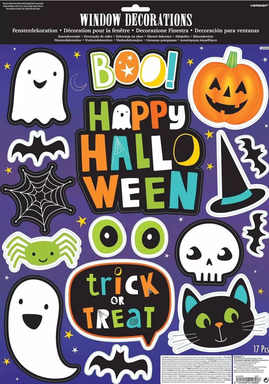 Adesivi per finestre Happy Halloween