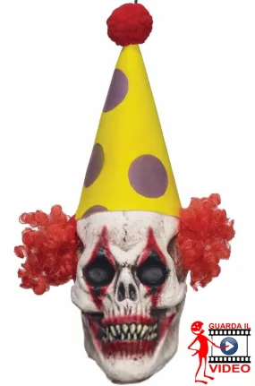 Allestimento decorazione Halloween Clown Horror decorazione halloween testa da appendere