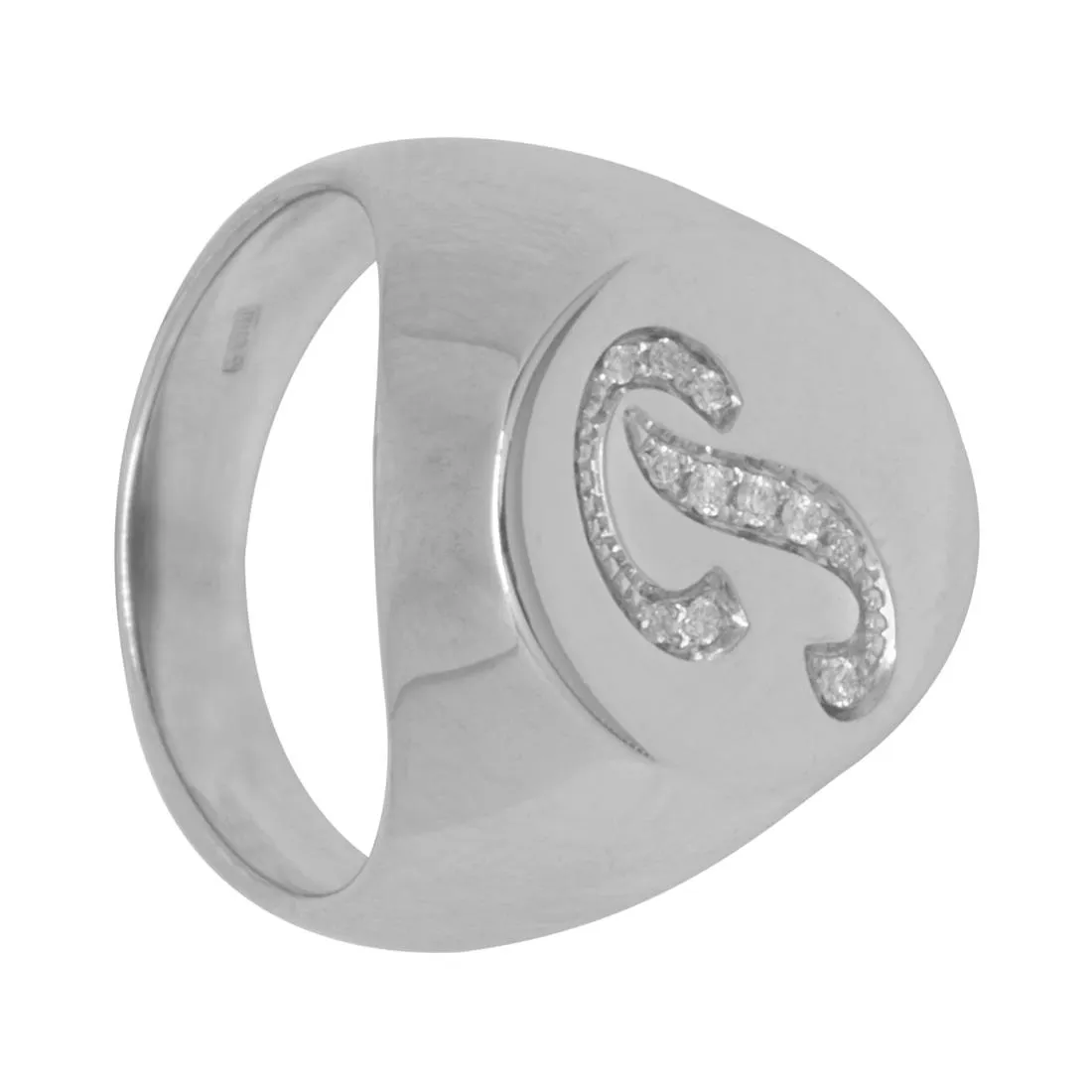Anello in oro bianco e diamanti