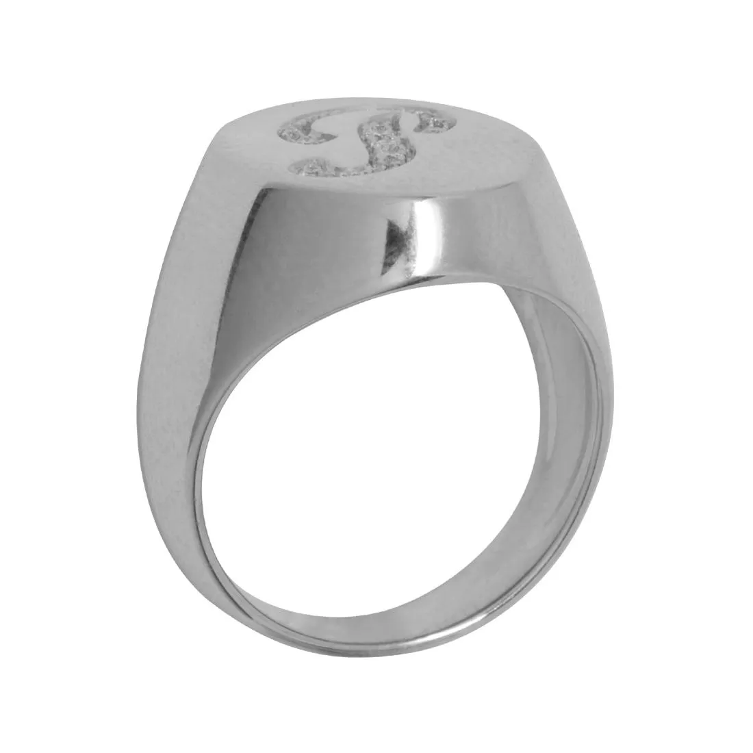 Anello in oro bianco e diamanti