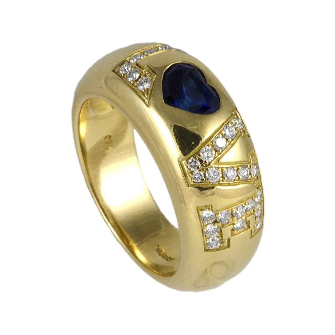 ANELLO IN ORO GIALLO CON DIAMANTI CT 0,24 MIS 9