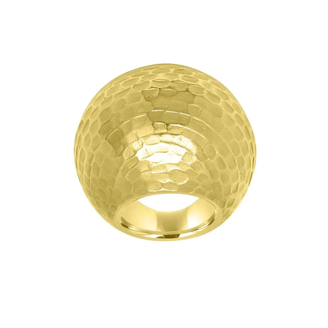 Anello in oro giallo matt e lucido