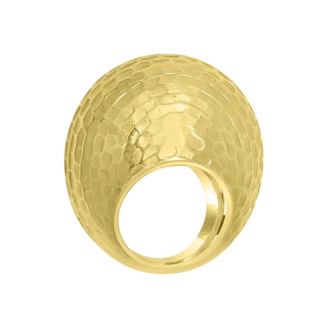 Anello in oro giallo matt e lucido