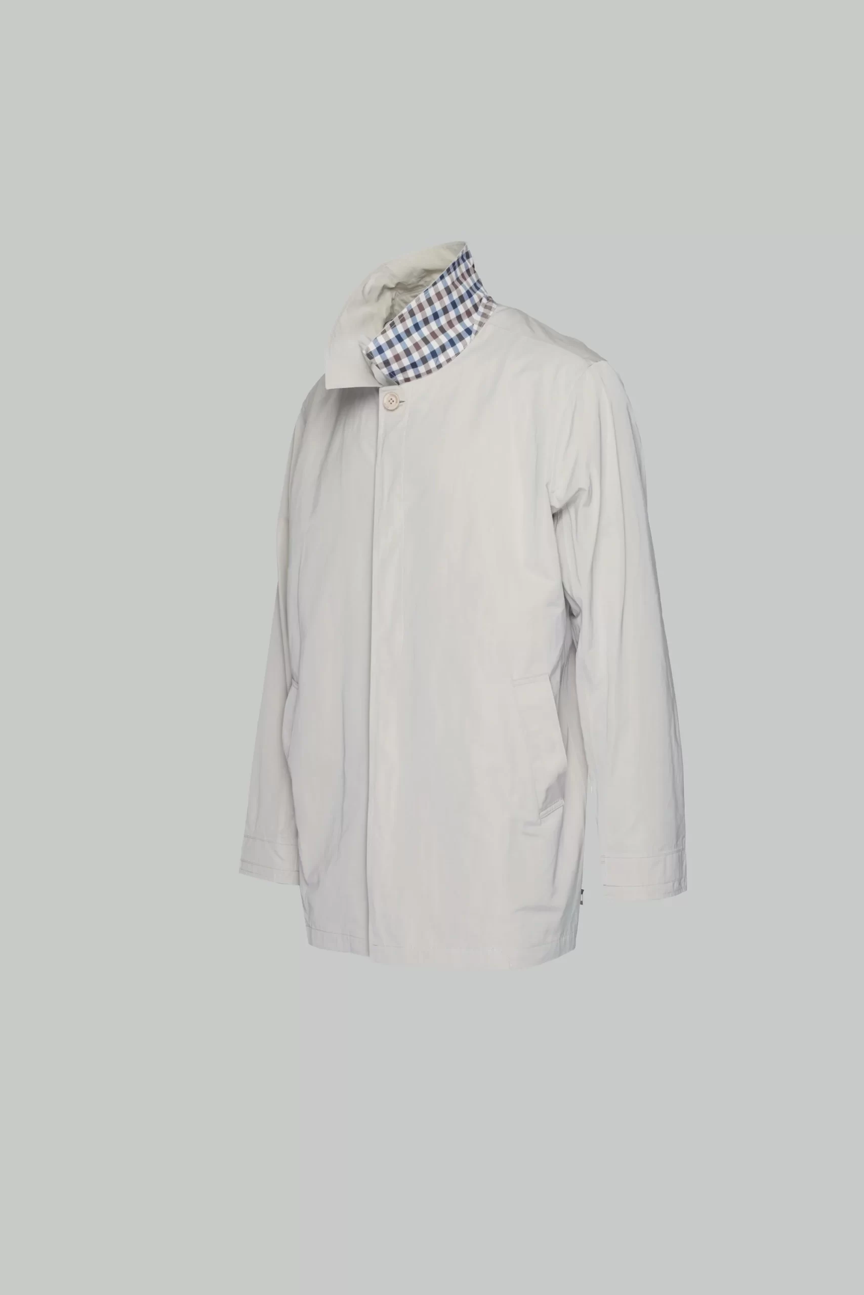 AQUASCUTUM trench uomo collo a camicia JK001