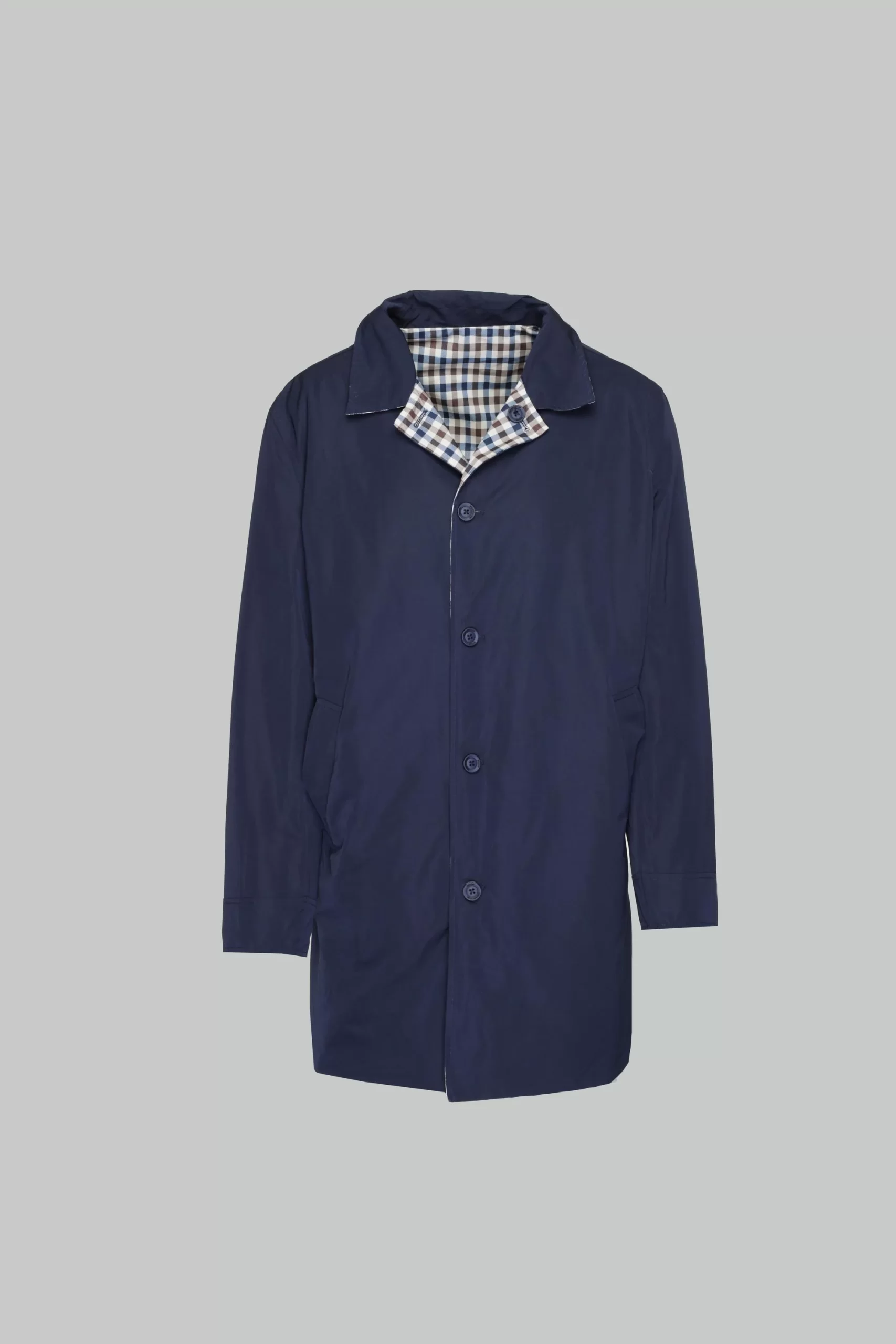 AQUASCUTUM trench uomo reversibile JK002