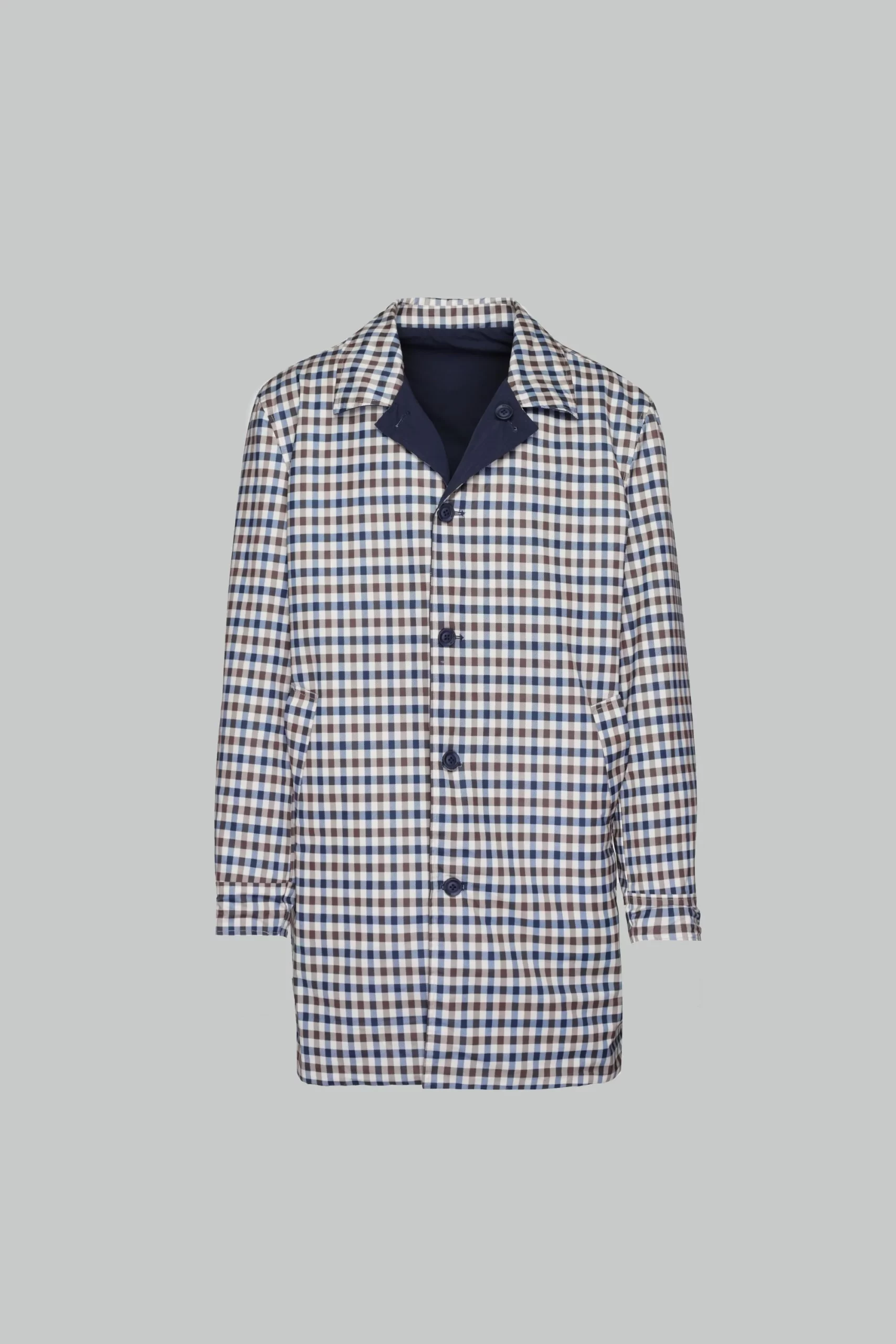 AQUASCUTUM trench uomo reversibile JK002