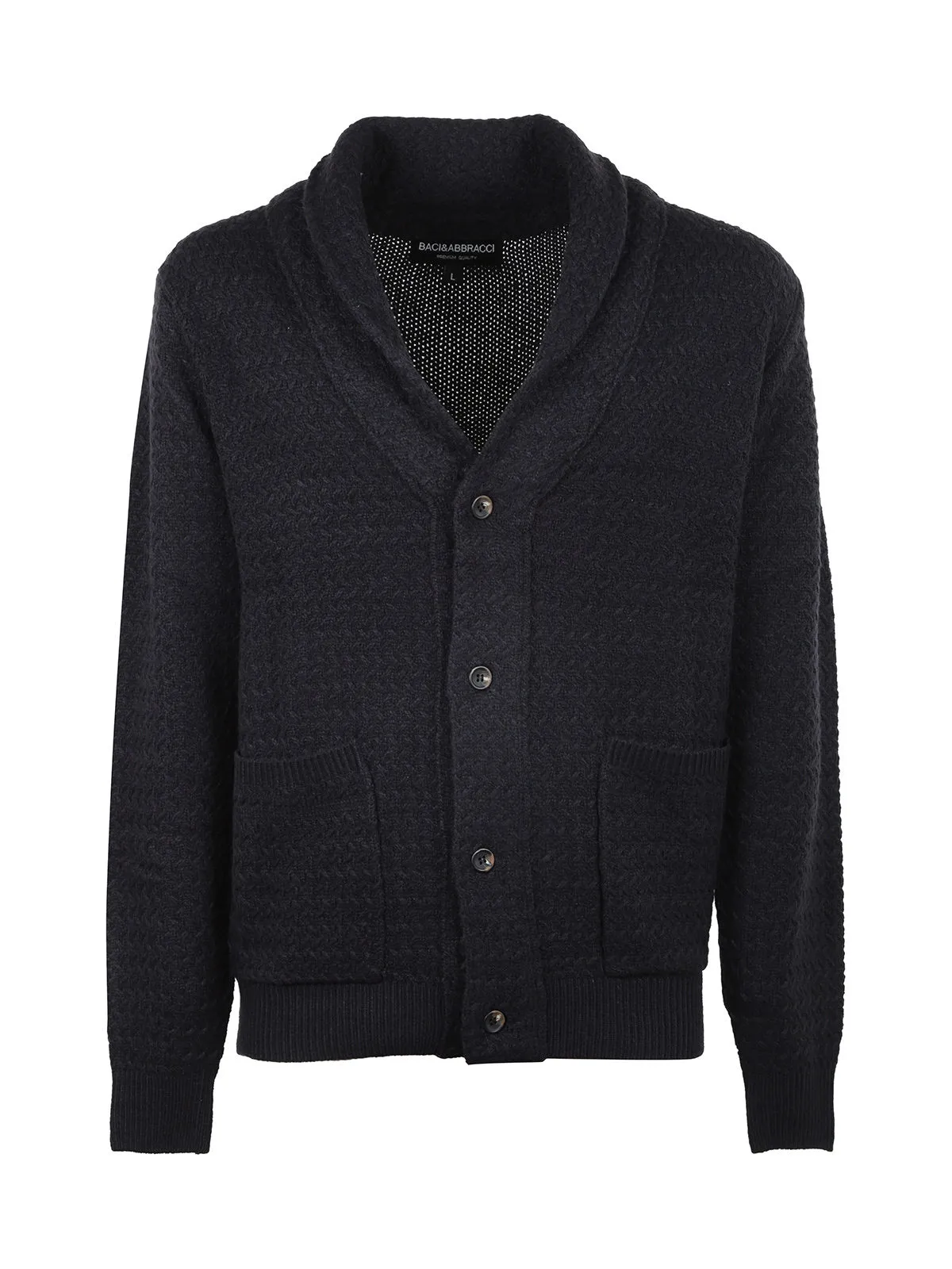 Baci & Abbracci Cardigan homme en maille torsadée