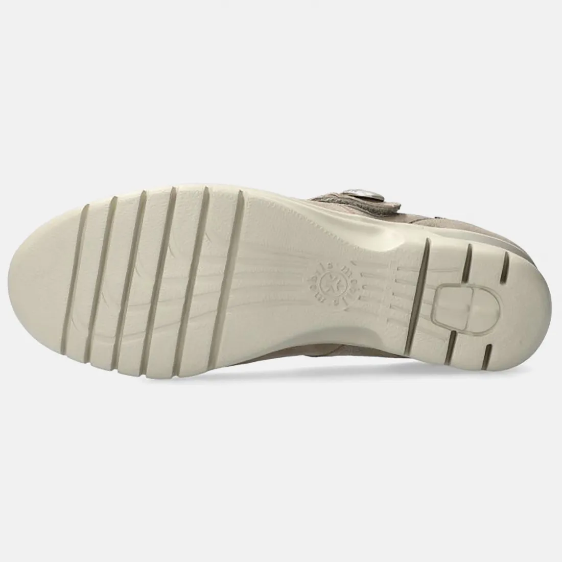 Ballerina Mephisto Maryana tortora in pelle con cinturino