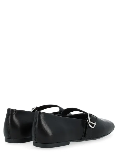 Ballerina Vagabond Jolin nera con cinturino