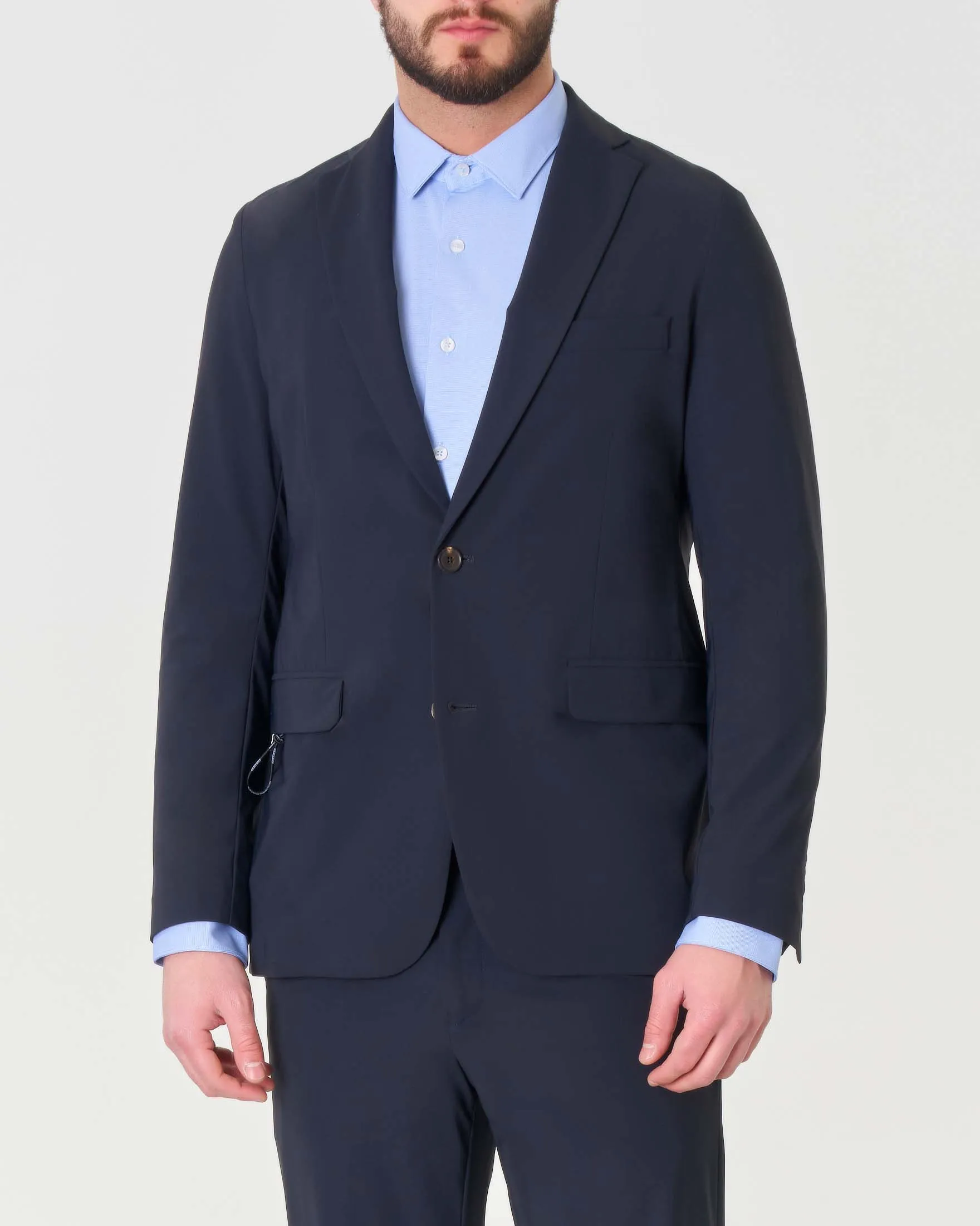Blazer Revo blu in tessuto elasticizzato SURFLEX®