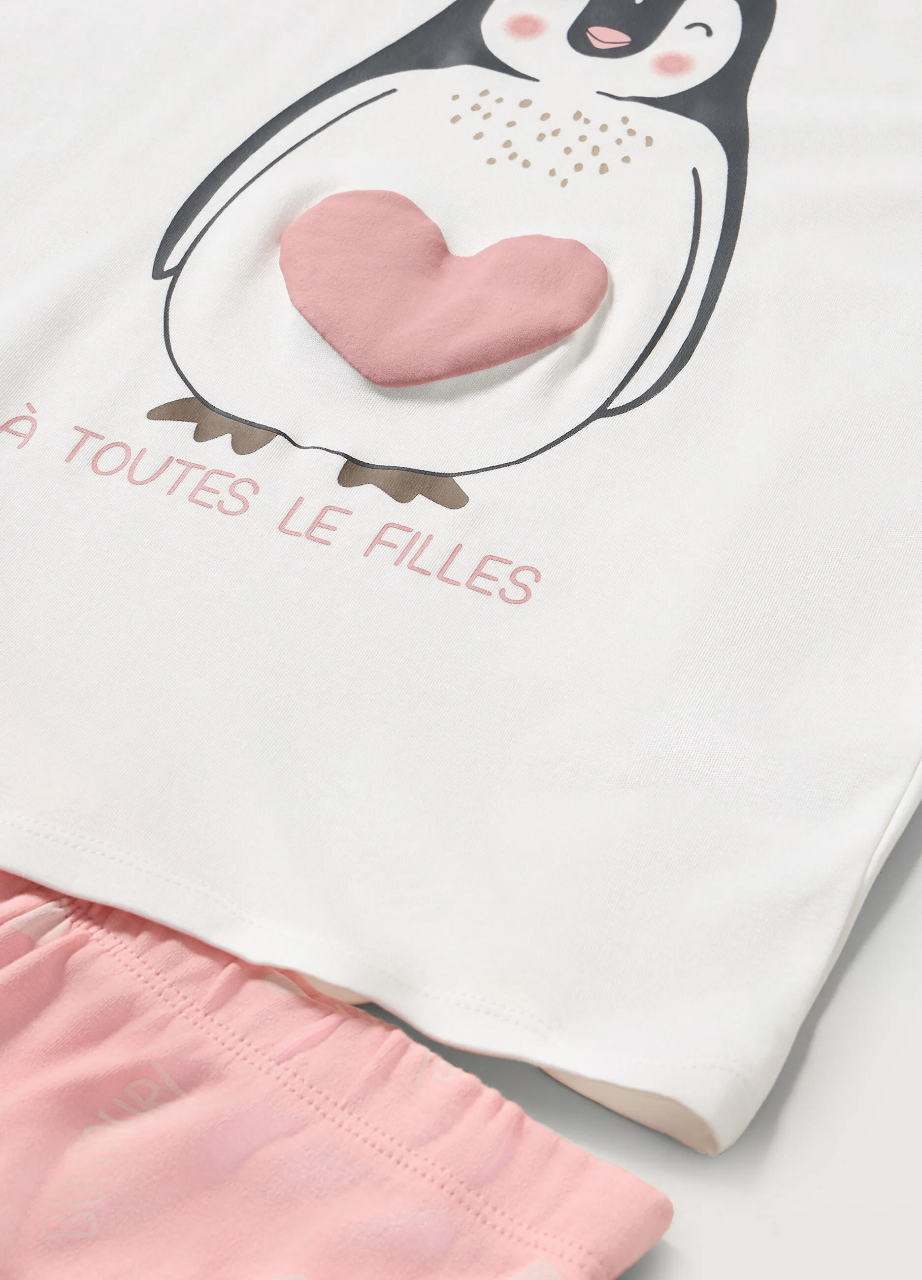 BLUKIDS  Set pigiama lungo in puro cotone ragazza