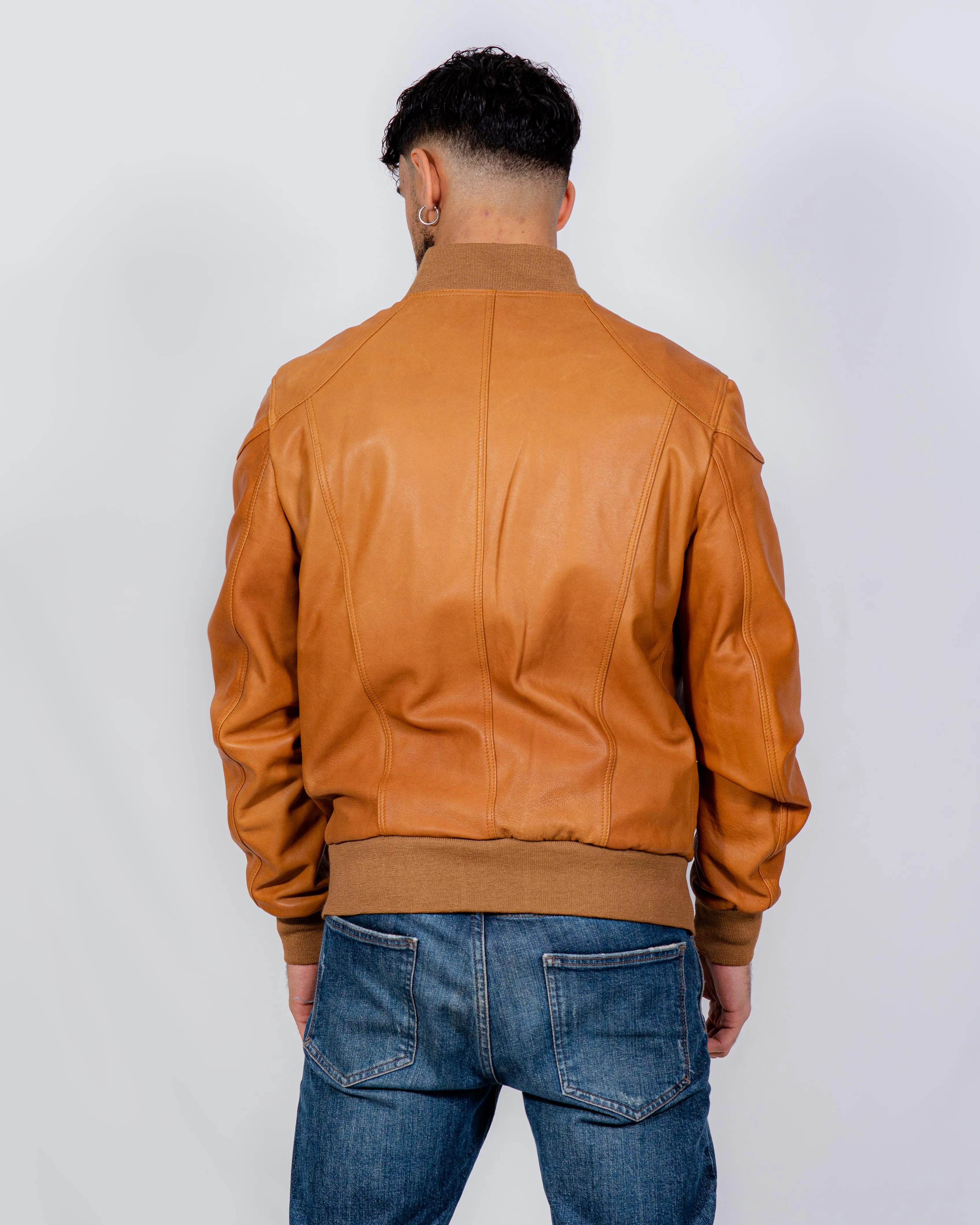 BOMBER IN PELLE UOMO CUOIO MOD. 5320