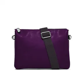 Borsa Con Doppia Tracolla, Viola