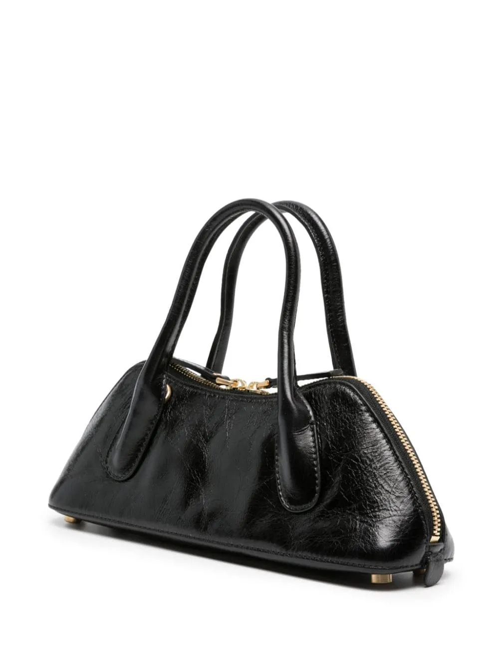 Borsa tote mini baguette con logo Blumarine in nero - donna