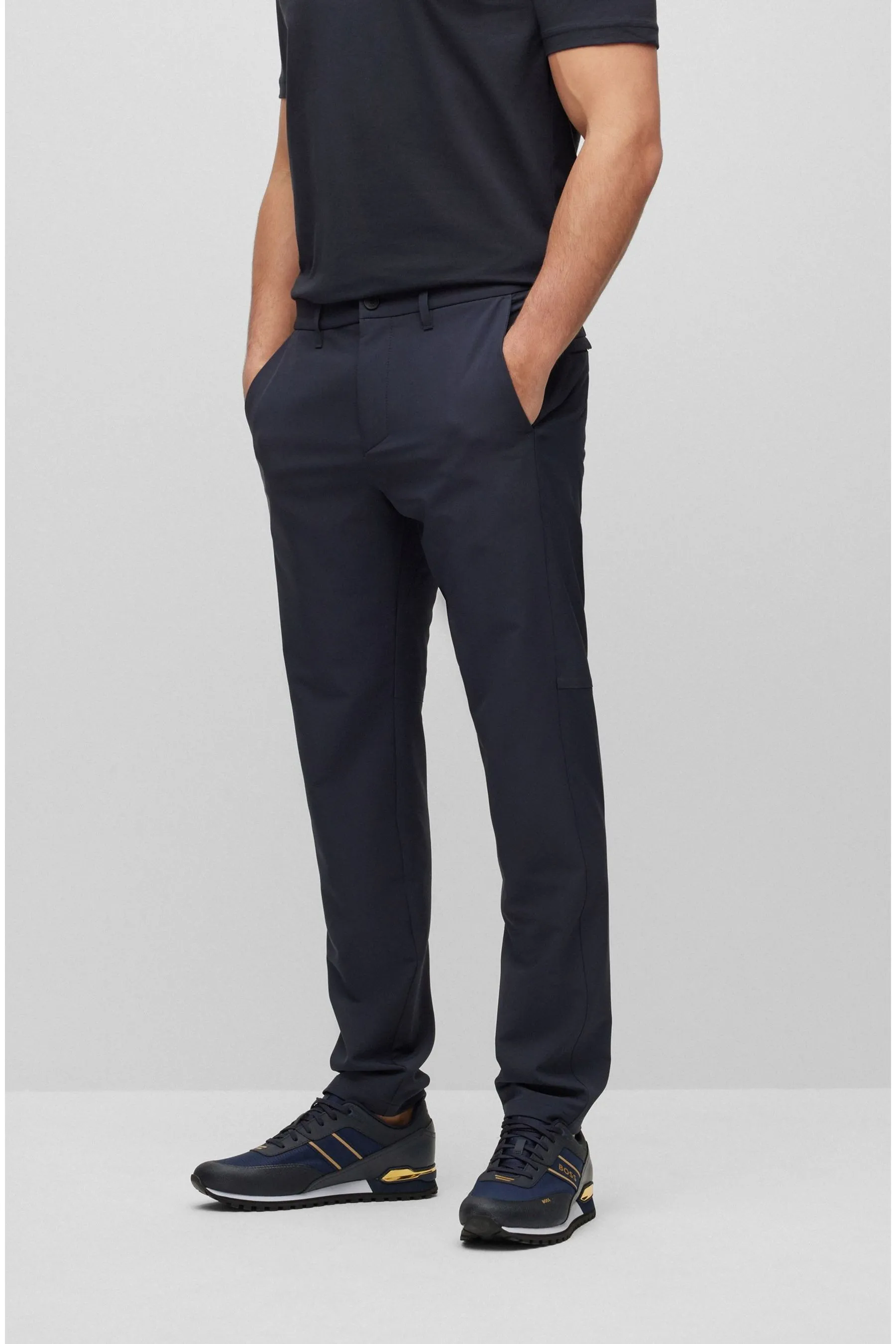 BOSS Vestibilità attillata / Slim - Pantaloni chino in cotone elasticizzato