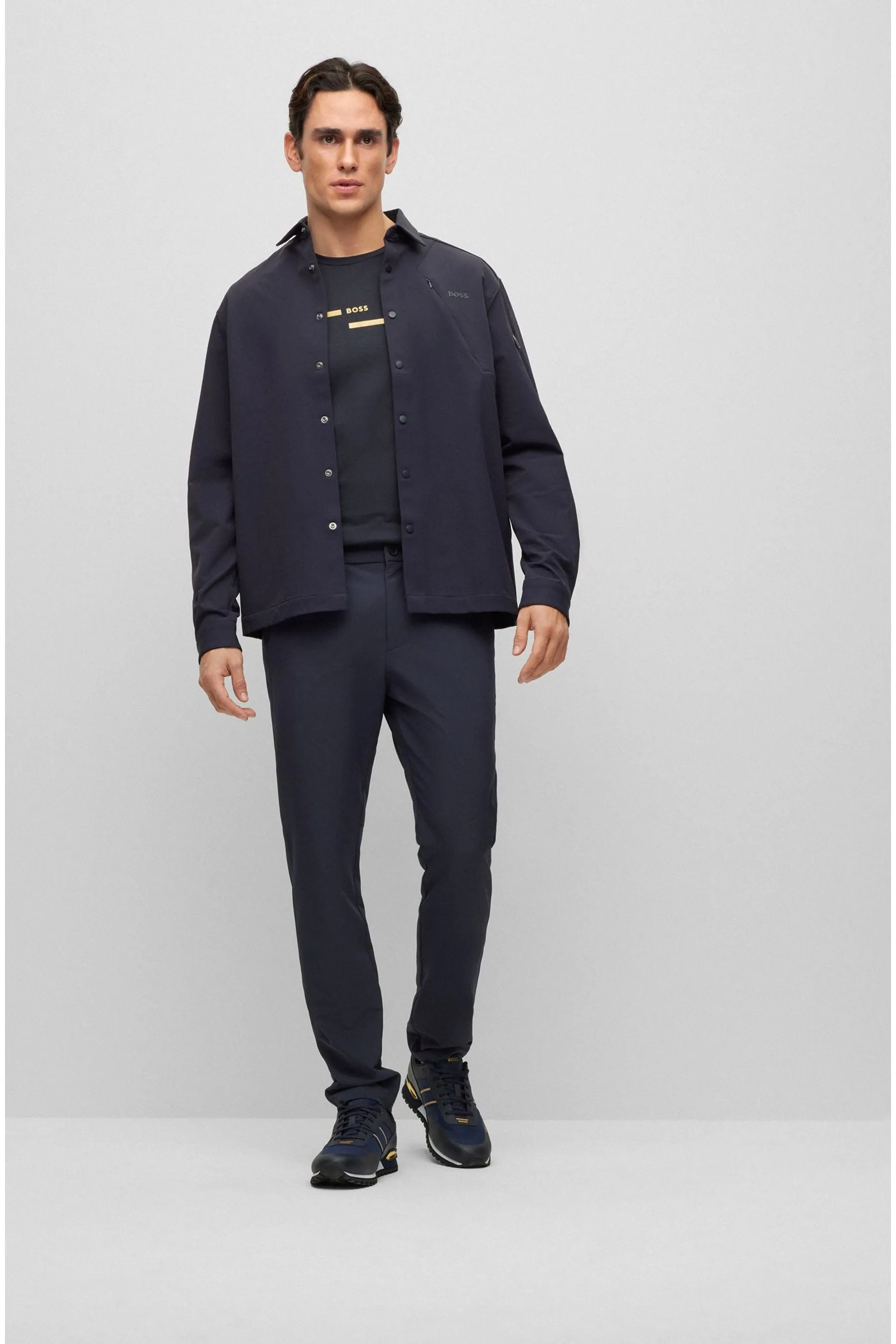 BOSS Vestibilità attillata / Slim - Pantaloni chino in cotone elasticizzato
