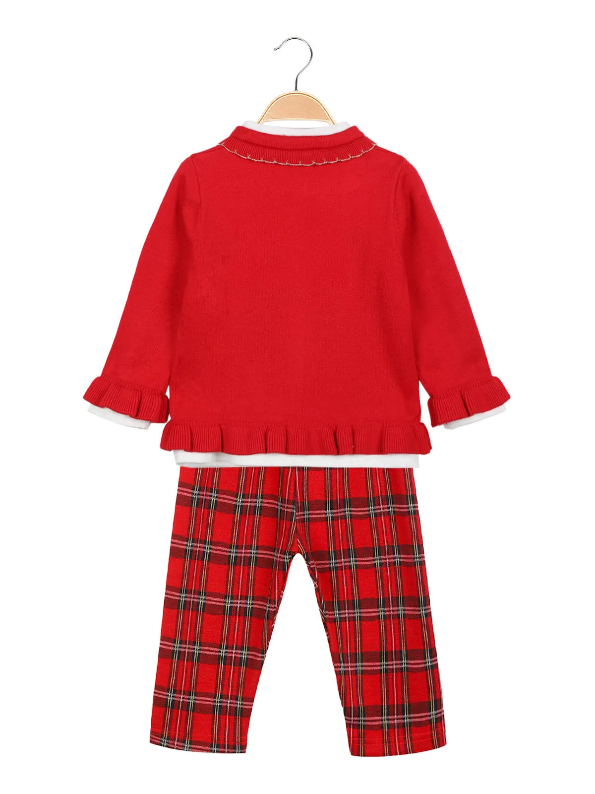 Bouny Baby Ensemble 3 pièces bébé fille avec cardigan