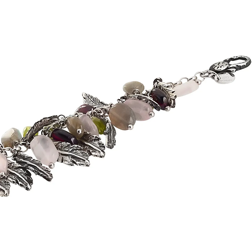 bracciale Con Charms donna Argento 925 gioiello Bottega Boccadamo Verde Carezza