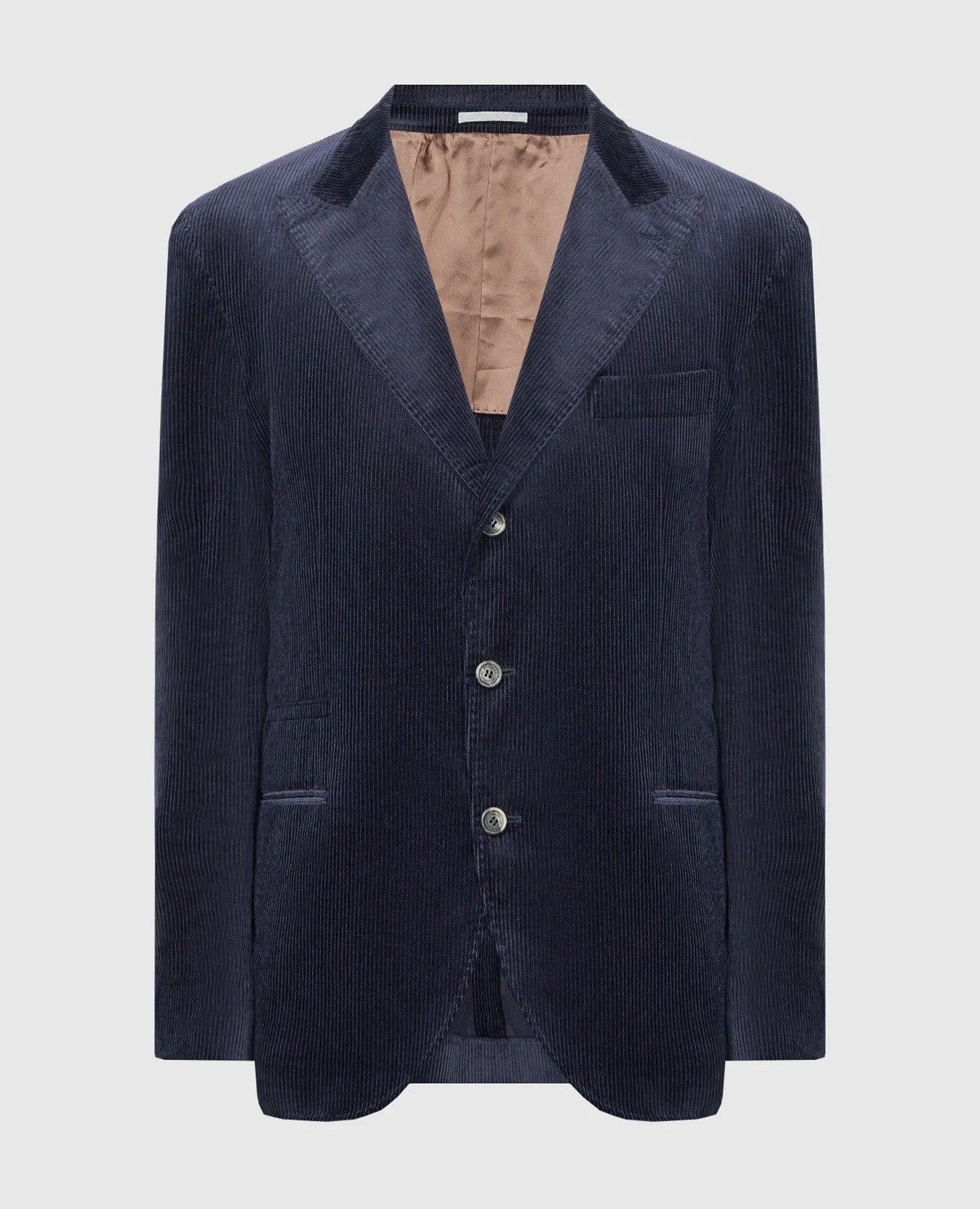 Brunello Cucinelli Blazer in velluto a coste blu ML4637BFD
