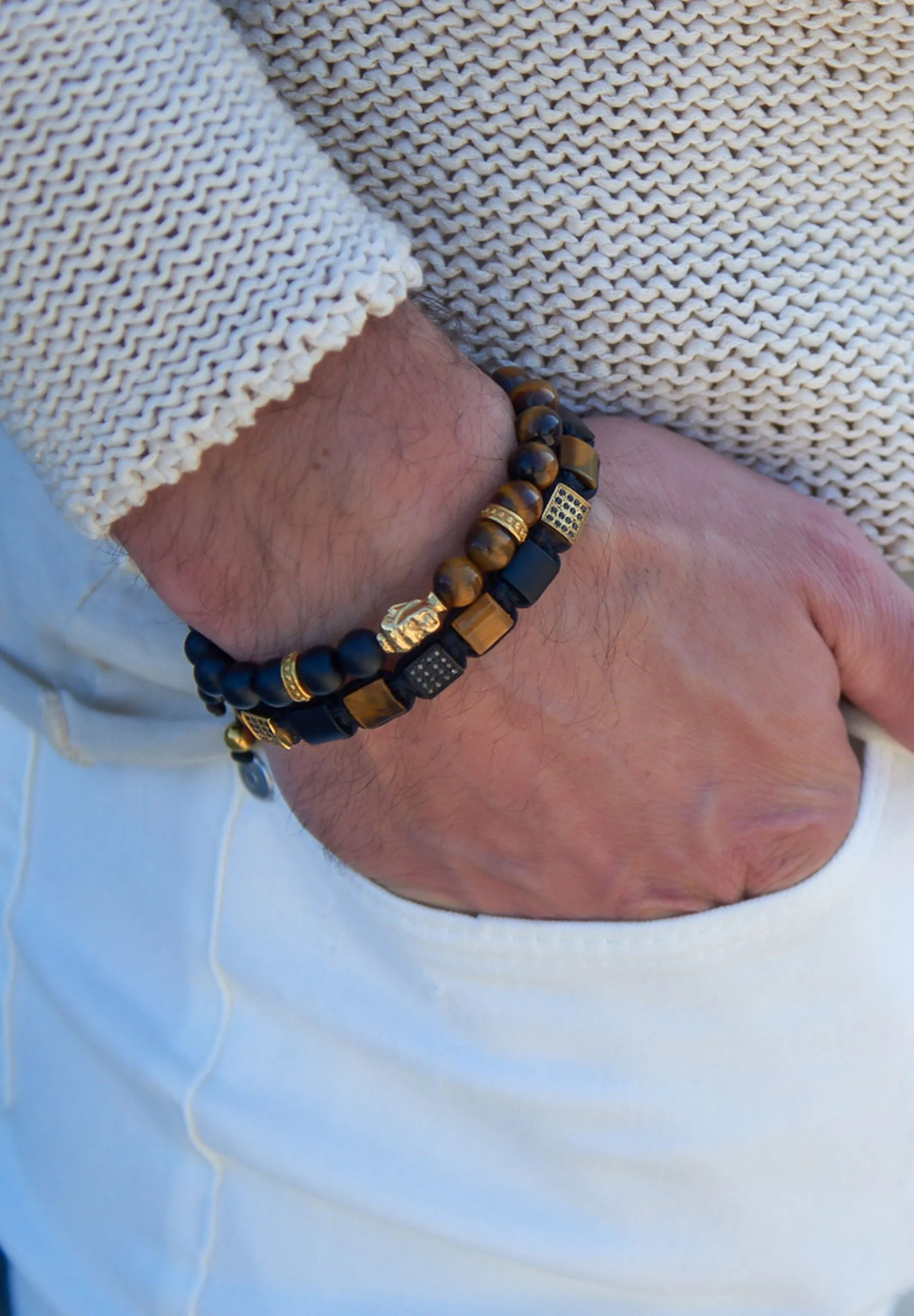 BUDDHA HEAD - Bracciale