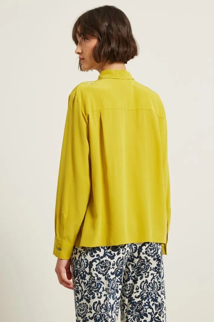 Camicia in crépe de chine