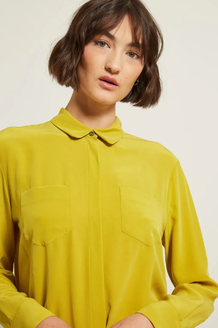 Camicia in crépe de chine