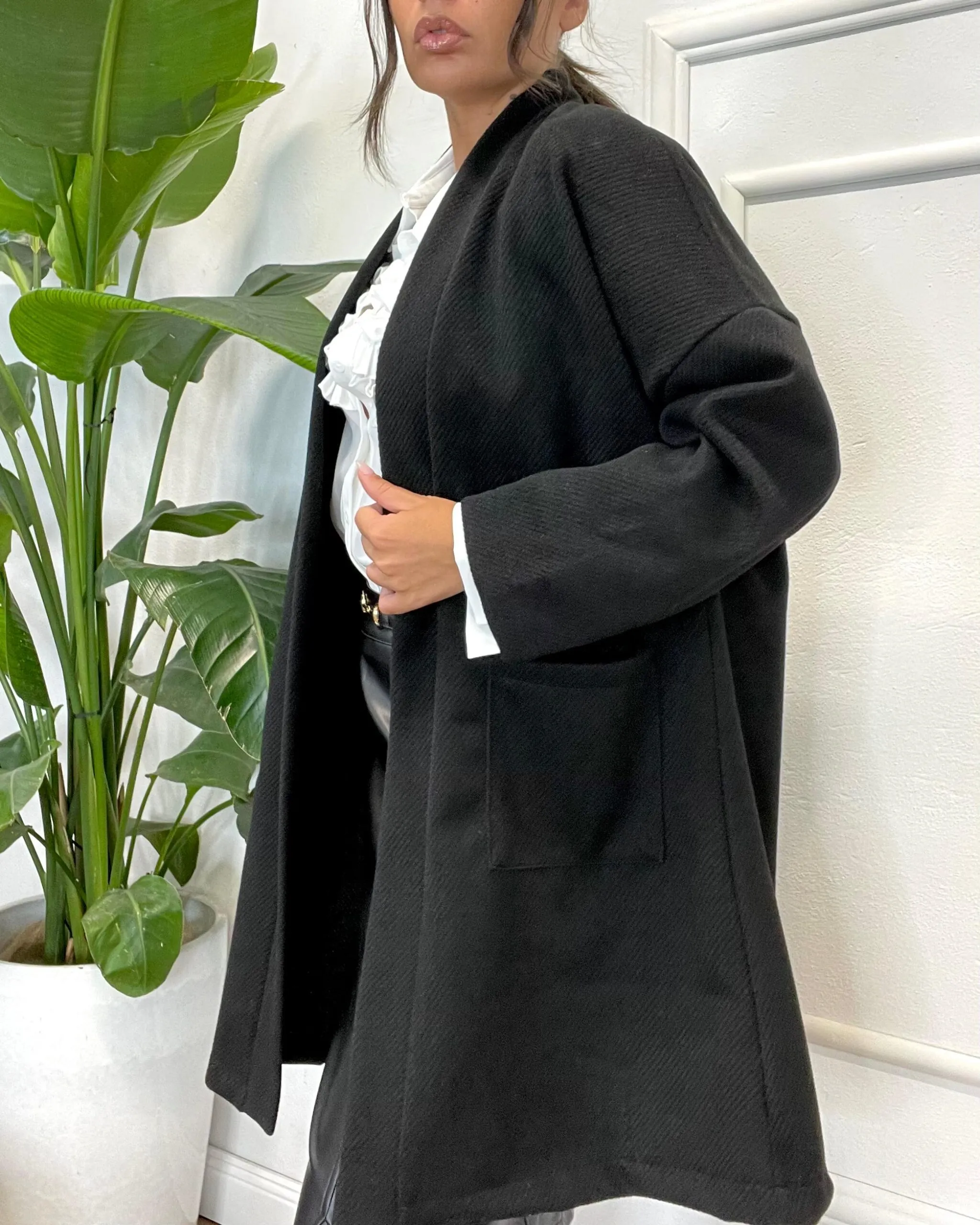 CAPPOTTO IN PANNO 805 nero