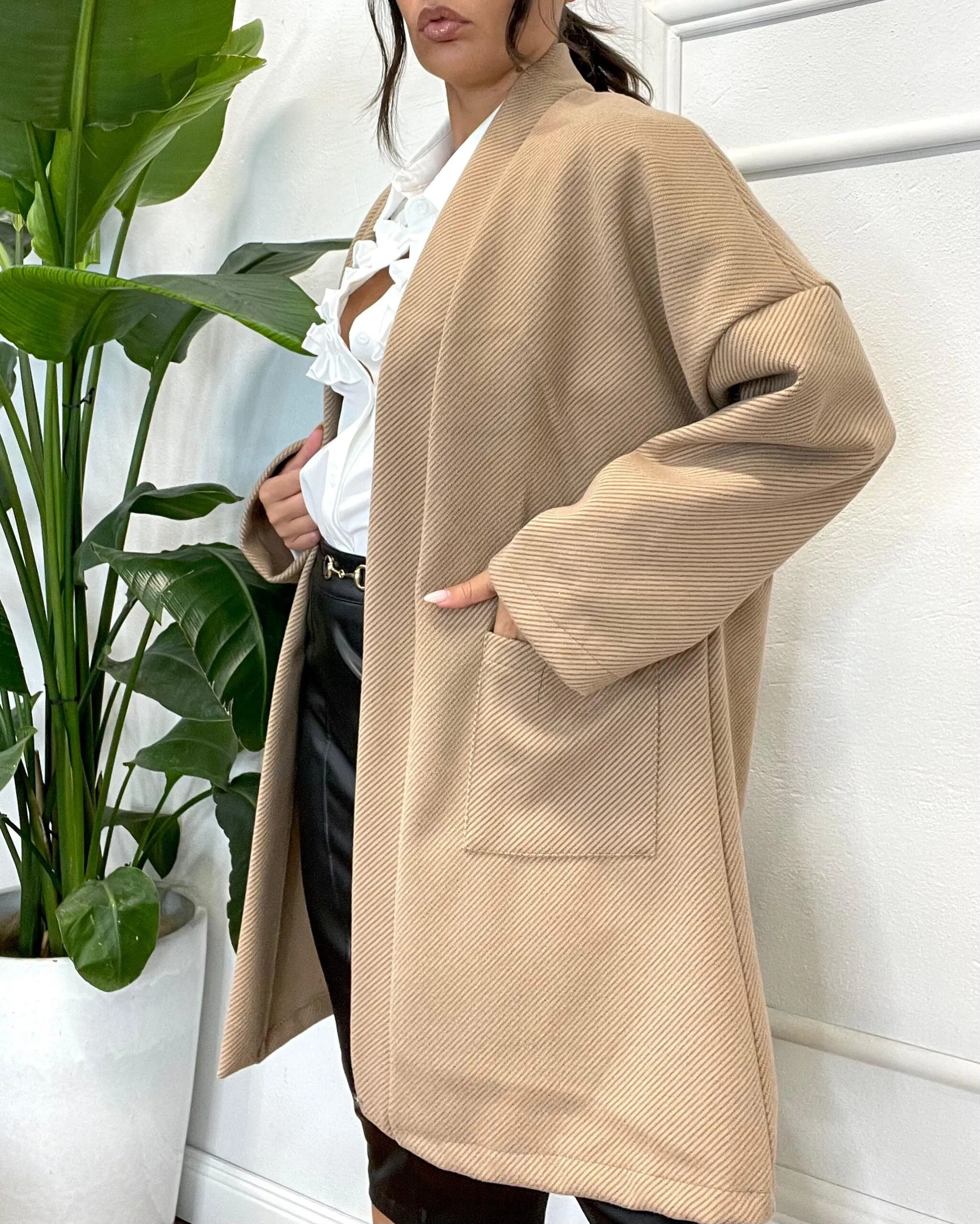 CAPPOTTO IN PANNO 805 tabacco