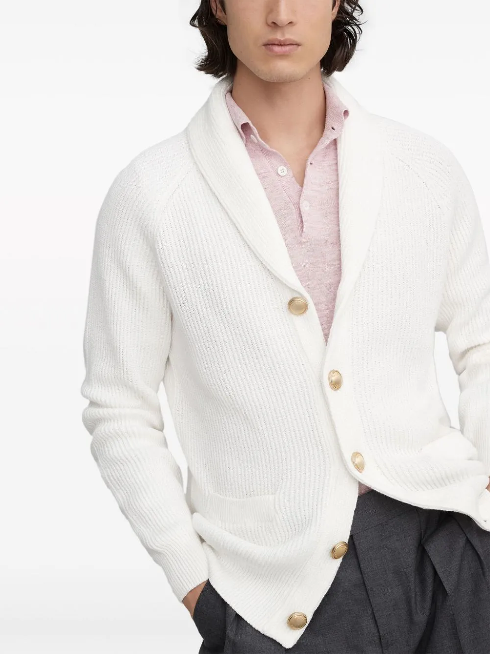Cardigan con scollo a V