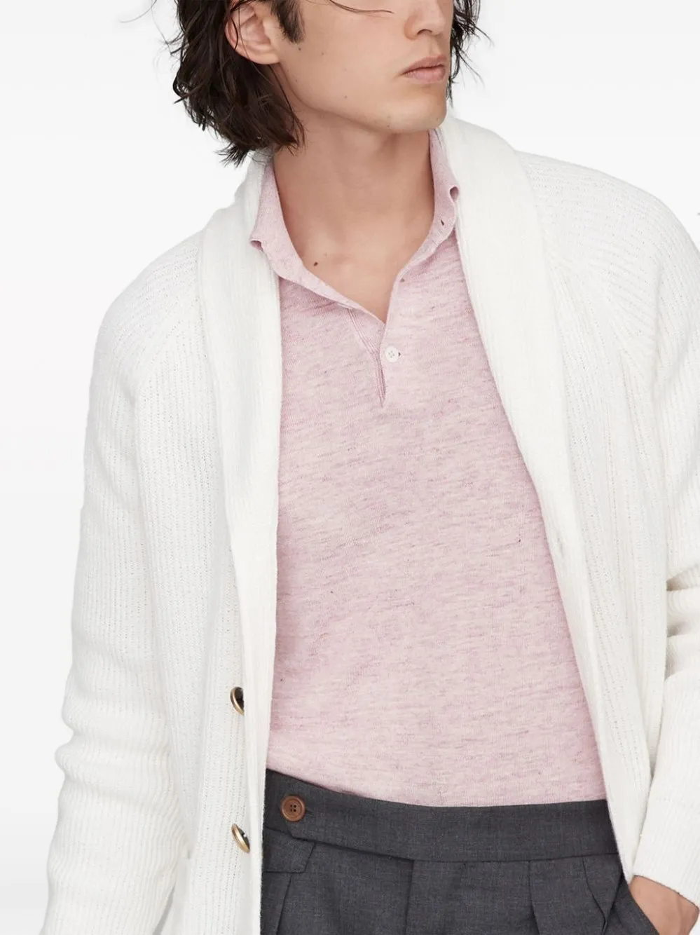 Cardigan con scollo a V