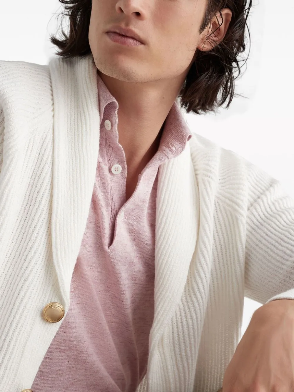 Cardigan con scollo a V