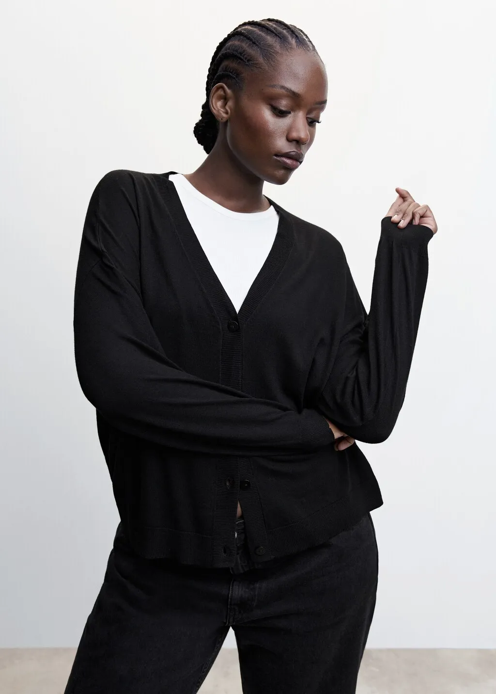 Cardigan maglia sottile