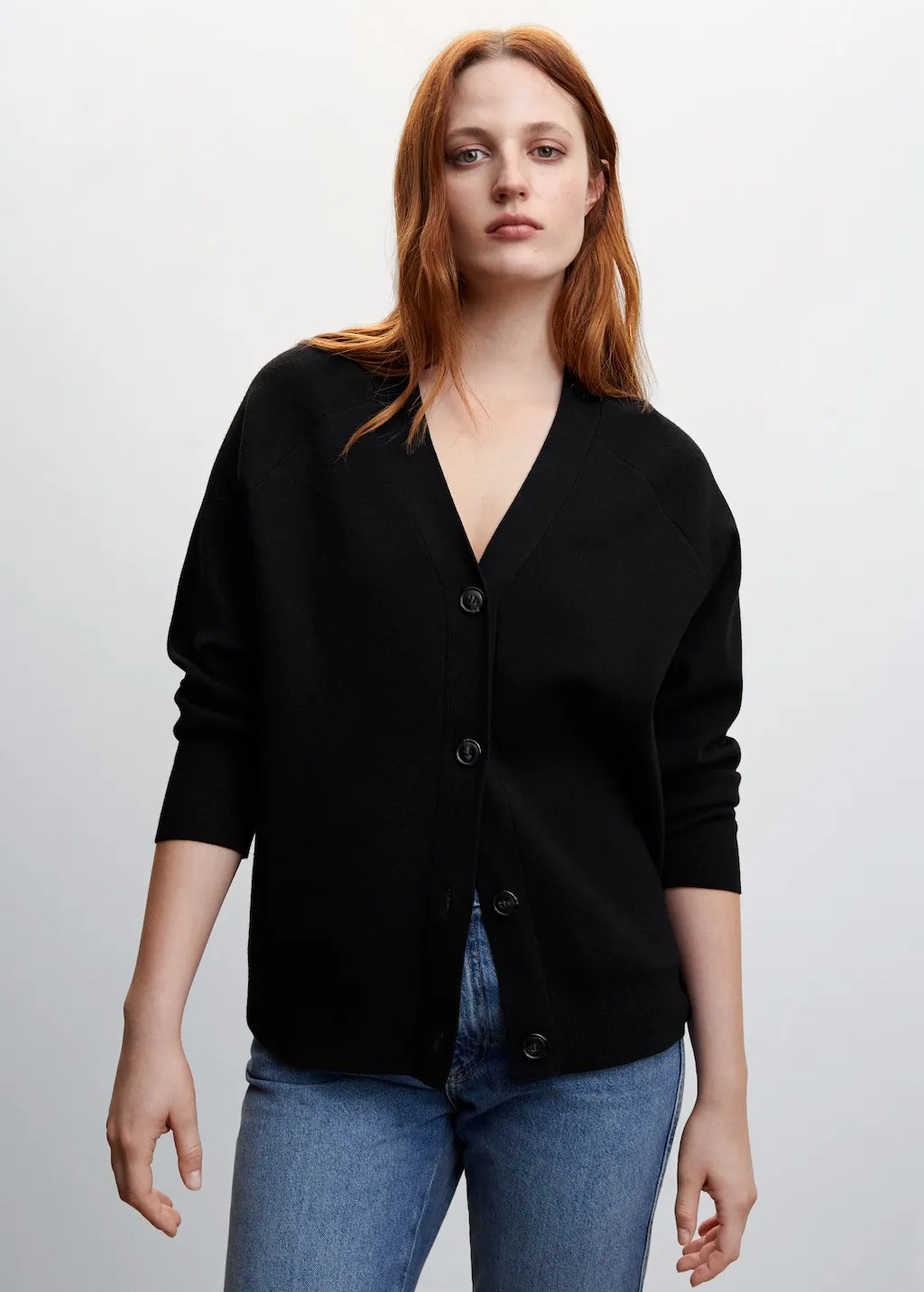 Cardigan punto bottoni