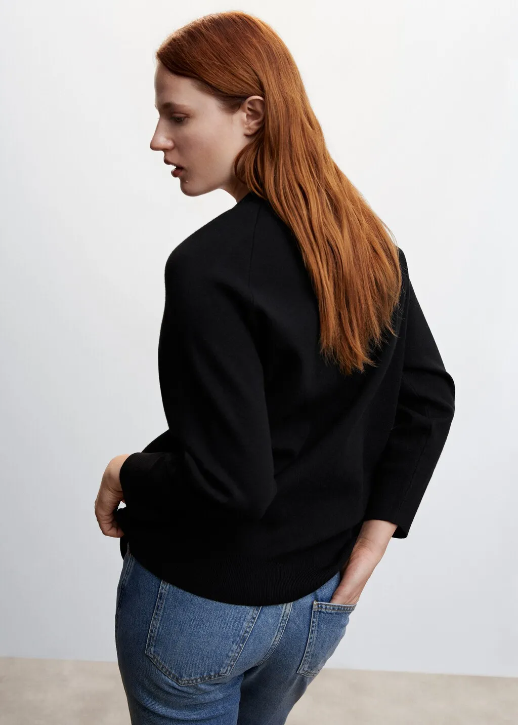 Cardigan punto bottoni