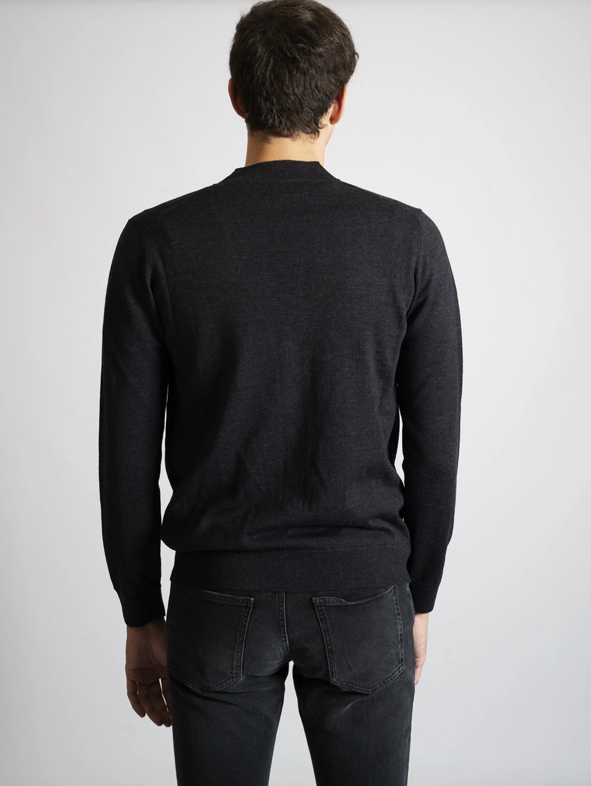 Cardigan Slim Fit Antracite