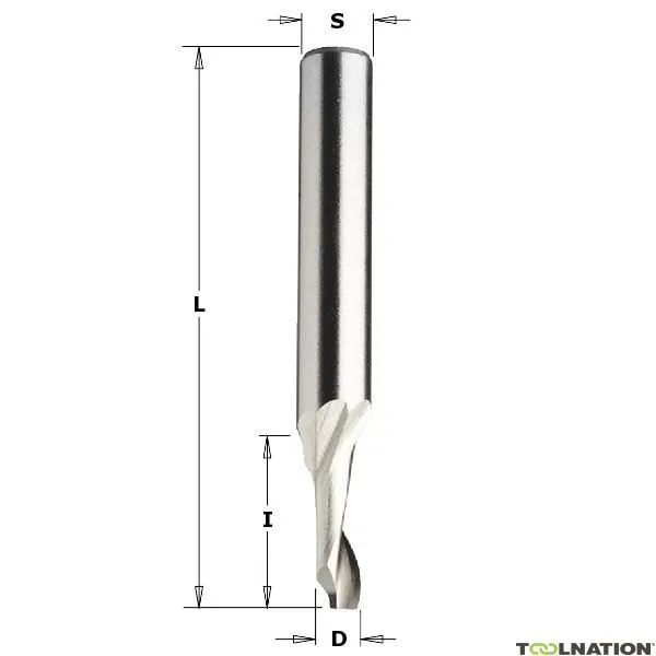CMT 188.100.51 Fresa a spirale per alluminio 10 mm, gambo 8 mm