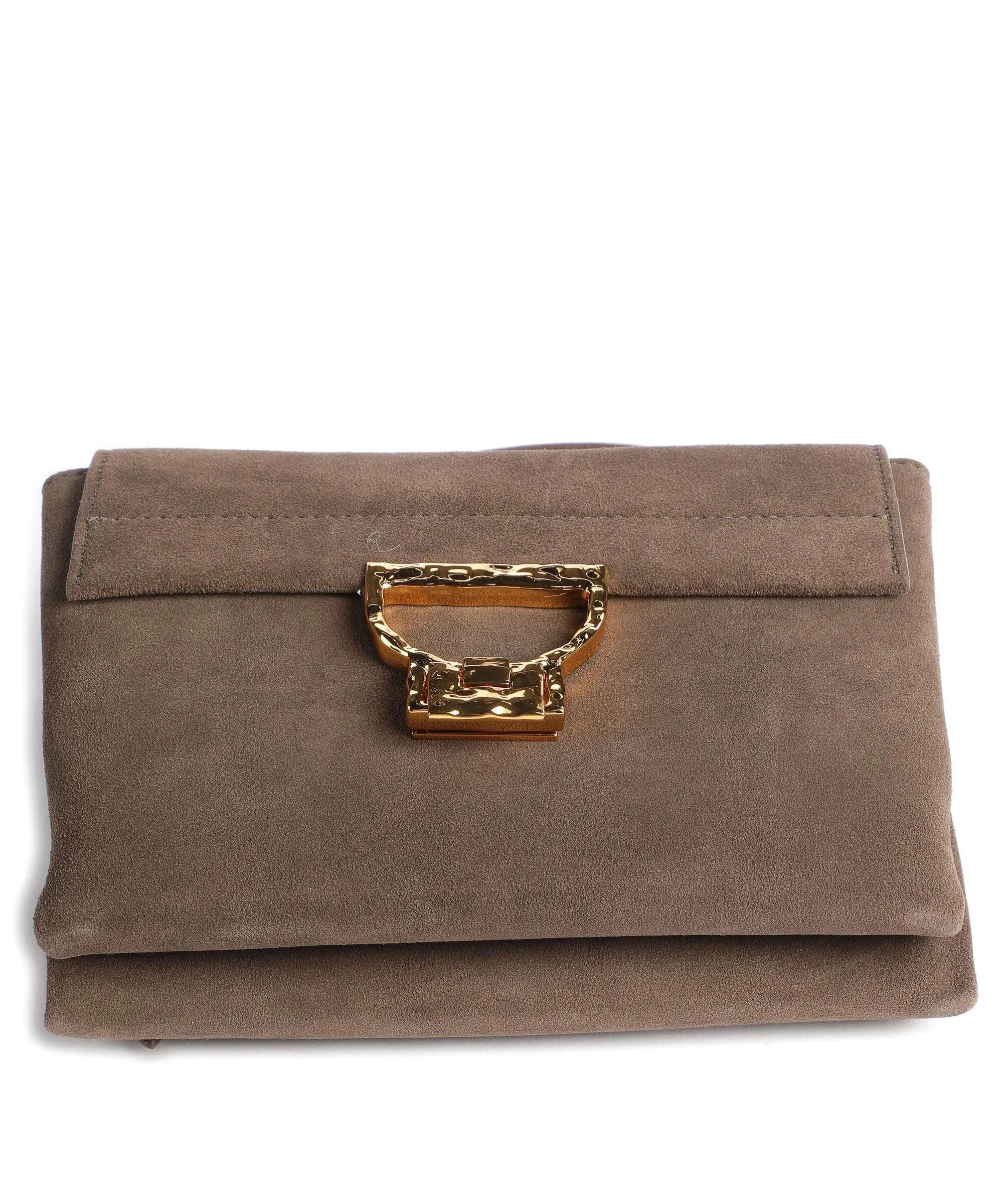  Coccinelle Arlettis Suede Borsa a tracolla pelle bovina ruvida marrone  