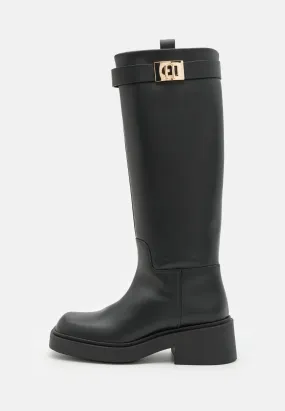 COLLEGE HIGH BOOT - Stivali con plateau