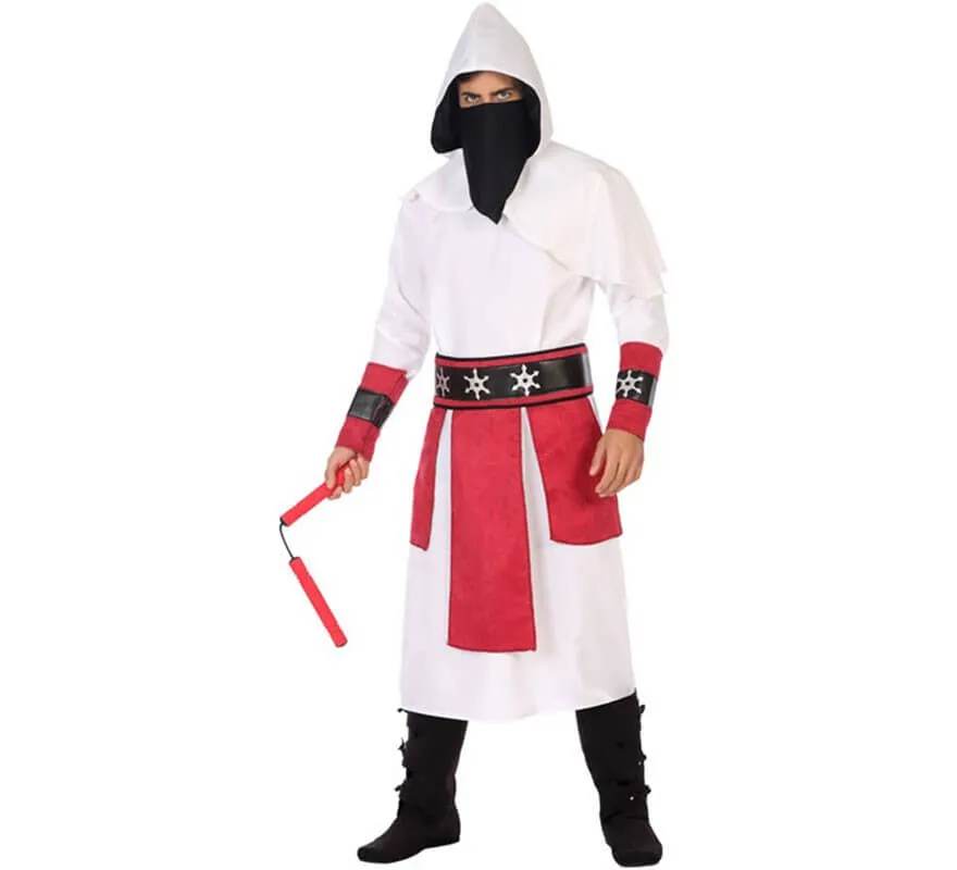 Costume da Guerriero medievale bianco per uomo