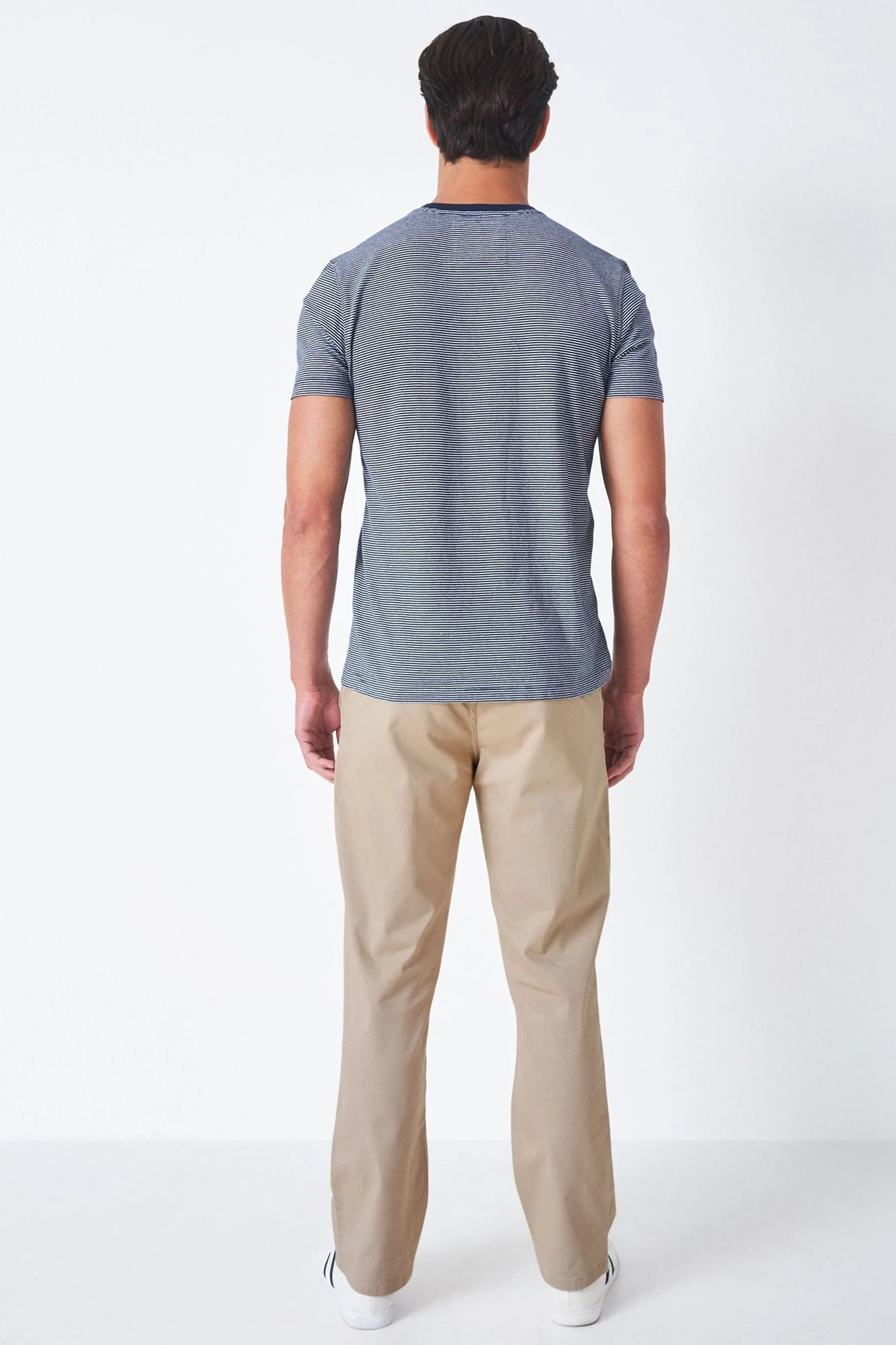 Crew Clothing Company - Formale Pantaloni dritta in cotone
