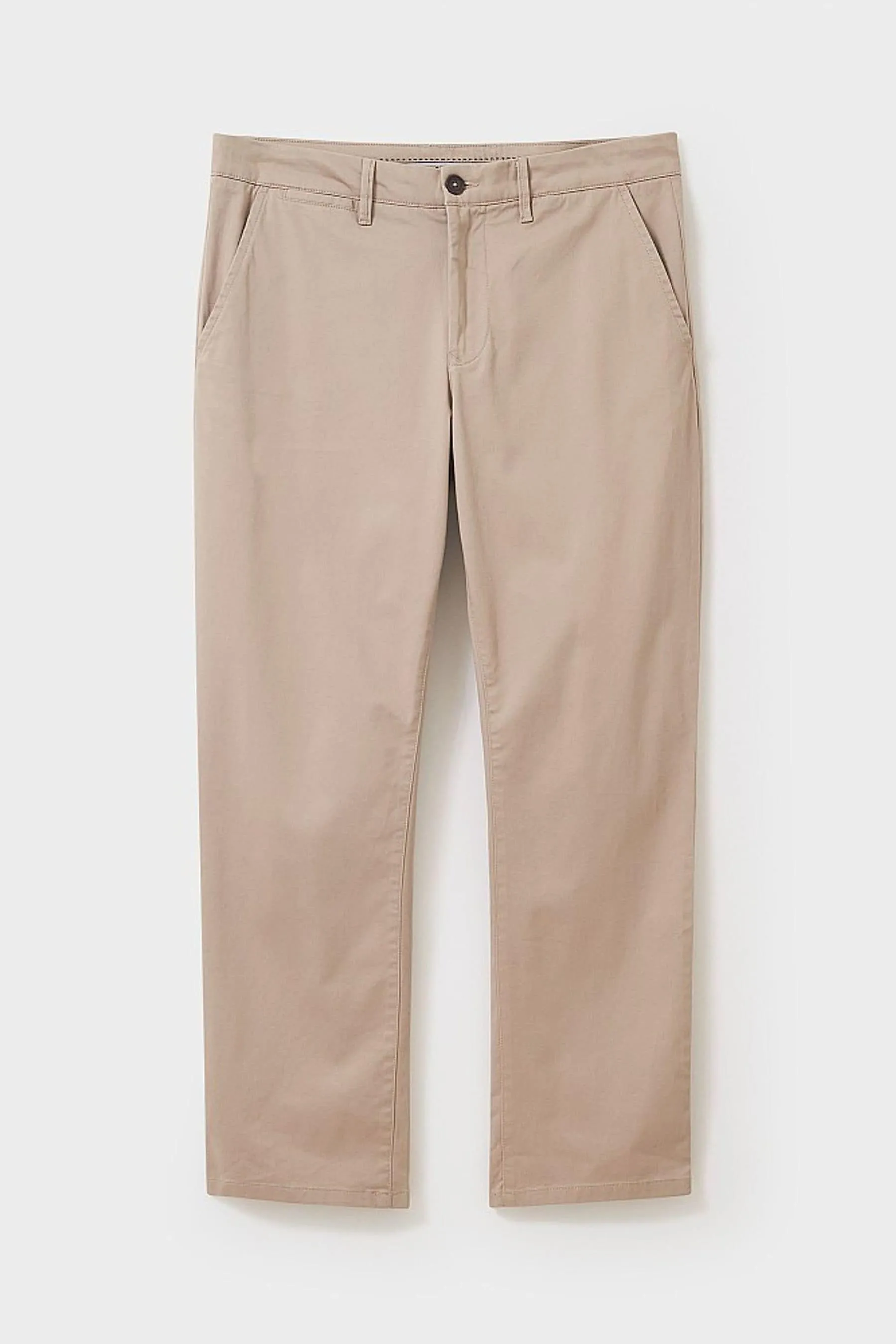 Crew Clothing Company - Formale Pantaloni dritta in cotone