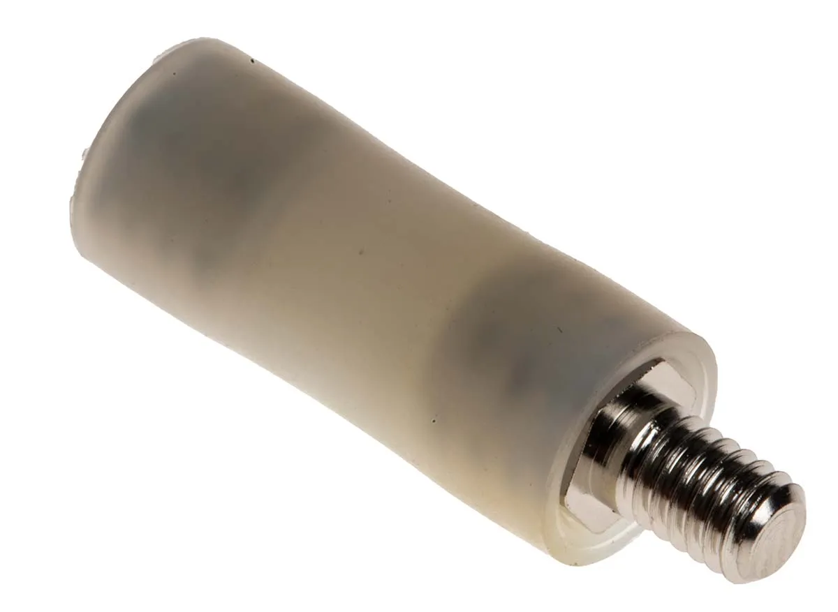 Distanziale filettato Rotondo Maschio/Femmina, in Nylon 66 Liscio, L. 20mm, M4 x M4, Ø est 8mm